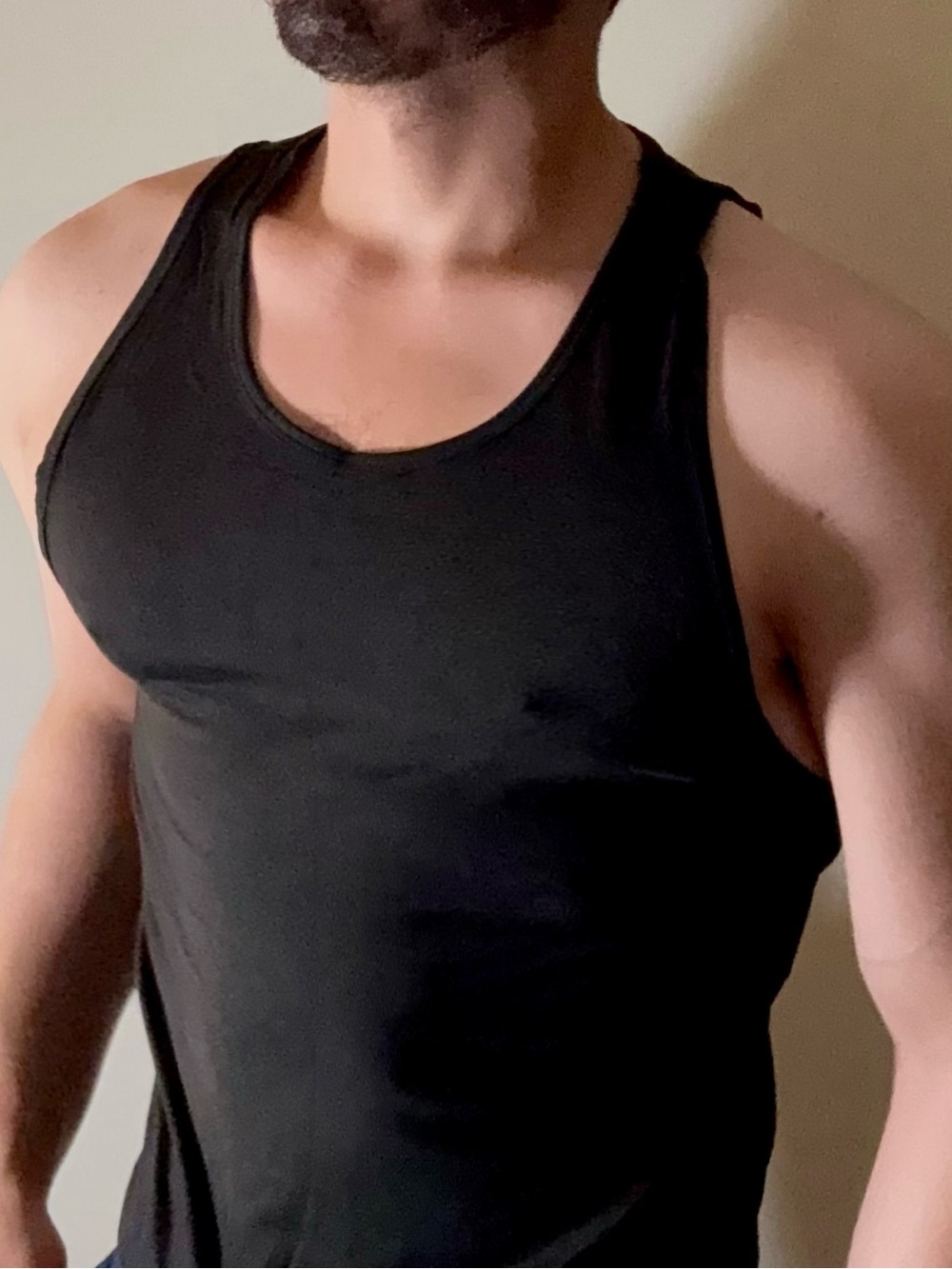 Men's Black Performance Tank Top - Everyday Athletic Cut